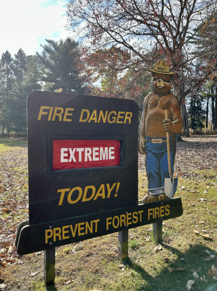 Fire danger at Sherwood Island State Park is currently rated as extreme, with officials urging the public to take precautions to prevent forest fires.